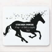 Unicorn Power Fake Wiskunde Formule Funny Muismat (Voorkant)