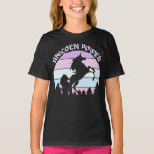 Unicorn Power Fun Kinder T-Shirts (Voorkant)