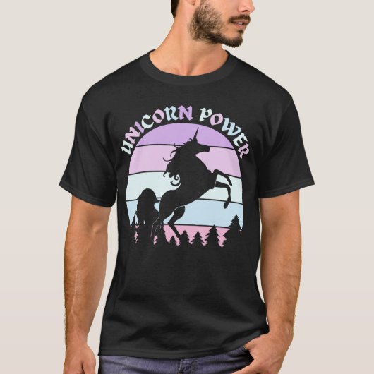Unicorn Power Fun T-Shirt (Voorkant)