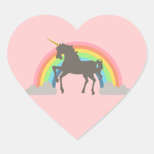 Unicorn Power Hart Sticker