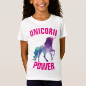 UNICORN POWER Kinder Meisjes T-shirts (Voorkant)