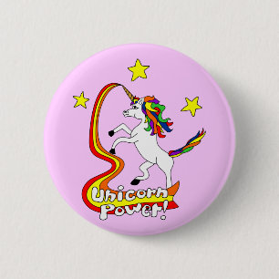 Unicorn Power! Ronde Button 5,7 Cm