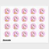 Unicorn Power! Ronde Sticker (Vel)