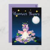 Unicorn Powers Briefkaart (Voorkant / Achterkant)