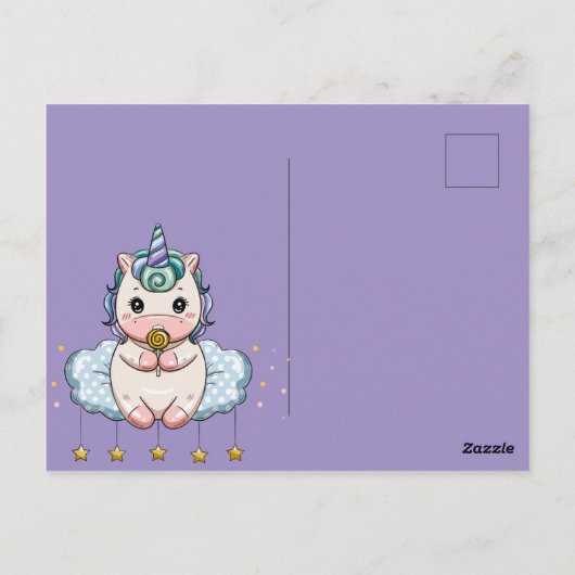 Unicorn Powers Briefkaart (Achterkant)