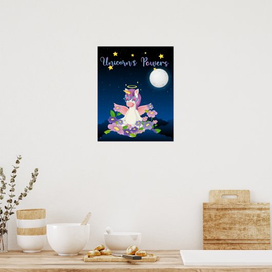 Unicorn Powers Poster (Keuken)