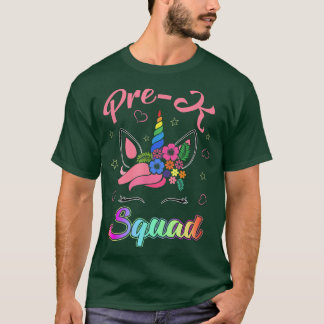 Unicorn Prek Squad Teacher Studenteam terug naar S T-shirt