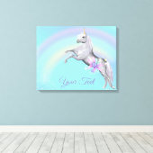 Unicorn Premium Wrapped Canvas (gloss) Afdruk (Insitu (Houten vloer))