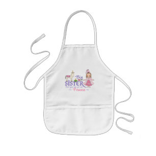 Unicorn Princess Big Sister Apron Kinder Schort