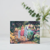 Unicorn Princess Briefkaart (Staand voorkant)