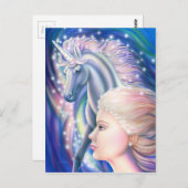 Unicorn Princess Briefkaart (Voorkant / Achterkant)