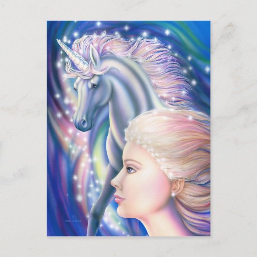 Unicorn Princess Briefkaart (Voorkant)