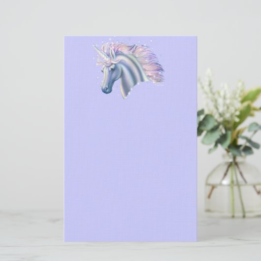 Unicorn Princess Briefpapier (Staand voorkant)