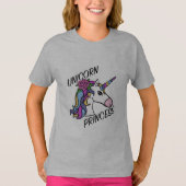 Unicorn Princess Design - Girls' Basic T-Shirt (Voorkant)