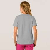Unicorn Princess Design - Girls' Basic T-Shirt (Achterkant volledig)