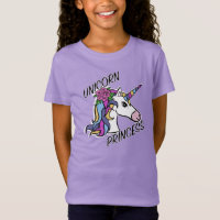 Unicorn Princess Design - Girls' Fine Jersey T-Shi