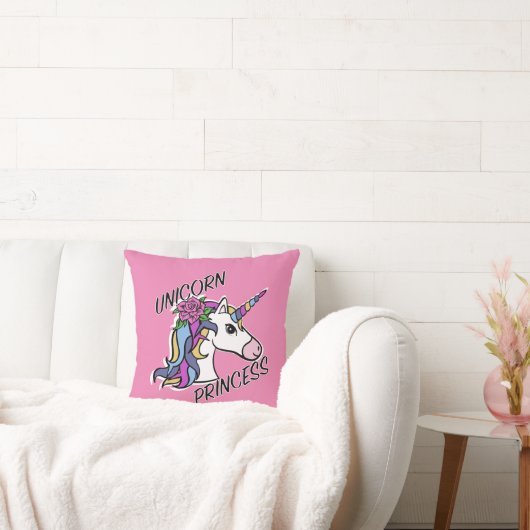 Unicorn Princess Design - Sierkussen 16 x 16 inch (Bank)