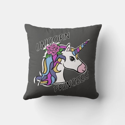 Unicorn Princess Design - Sierkussen 16 x 16 inch (Achterkant)