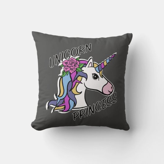 Unicorn Princess Design - Sierkussen 16 x 16 inch (Voorkant)