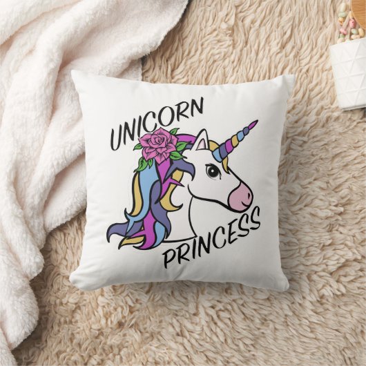 Unicorn Princess Design - Sierkussen 16 x 16 inch (Deken)