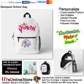 Unicorn Princess Dreamy Fantasy School Supplies 9 Bedrukte Rugzak