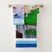 Unicorn Princess fantasy badkamerklinieken. Bad Handdoek (Insitu)