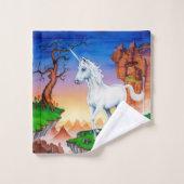 Unicorn Princess fantasy badkamerklinieken. Bad Handdoek (Wasdoekje)