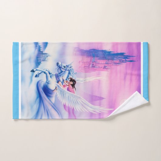 Unicorn Princess fantasy badkamerklinieken. Bad Handdoek (Handdoek)