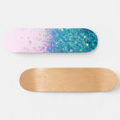 Unicorn Princess Glitter #4 Persoonlijk Skateboard (Horizontaal)
