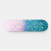 Unicorn Princess Glitter #4 Persoonlijk Skateboard (Horizontaal)