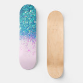 Unicorn Princess Glitter #4 Persoonlijk Skateboard (Voorkant)