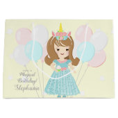 Unicorn Princess Groot Cadeauzakje (Voorkant)