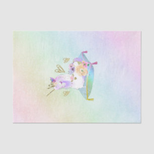 Unicorn Princess Iridescent Rainbow Pastel Party Tissuepapier