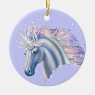 Unicorn Princess Keramisch Ornament