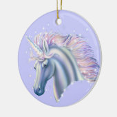 Unicorn Princess Keramisch Ornament (Links)