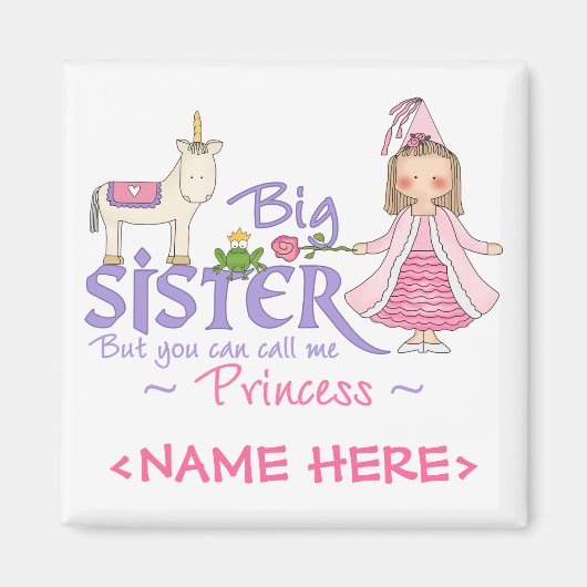 Unicorn Princess Magneet (Voorkant)