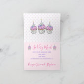 Unicorn Princess Modern Waterverf Pastel Bedankkaart (Binnen)