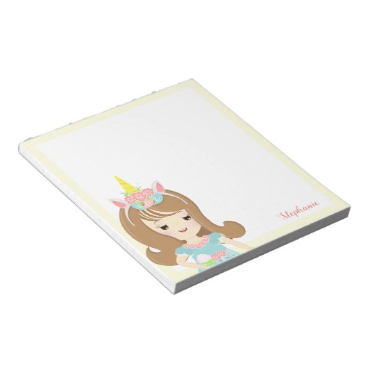 Unicorn Princess Notitieblok (Schuin)