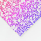 Unicorn Princess Rainbow Glitter Persoonlijke naam Fleece Deken (Hoek)