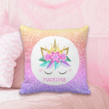 Unicorn Princess Rainbow Glitter Persoonlijke naam