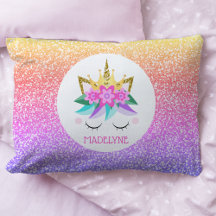 Unicorn Princess Rainbow Glitter Persoonlijke naam