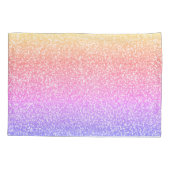 Unicorn Princess Rainbow Glitter Persoonlijke naam Kussensloop (Achterkant)