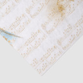 Unicorn Princess Rainbow-muzieksterren roze blauw Tissuepapier (Detail)