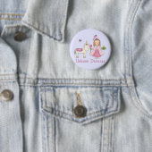Unicorn Princess Ronde Button 5,7 Cm (In situ)