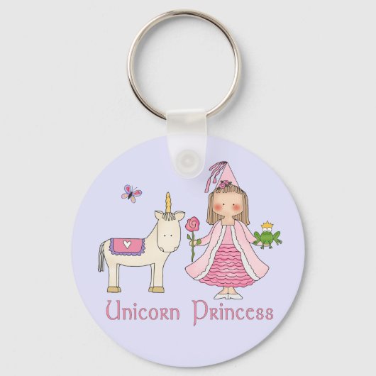 Unicorn Princess Sleutelhanger (Voorkant)