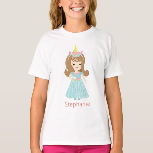 Unicorn Princess T-shirt (Voorkant)