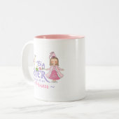 Unicorn Princess Tweekleurige Koffiemok (Voorkant links)