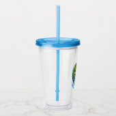 Unicorn Pug Acryl Drinkbeker (Rechts)