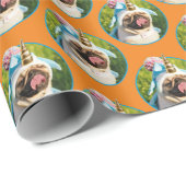 Unicorn Pug Cadeaupapier (Rol Hoek)