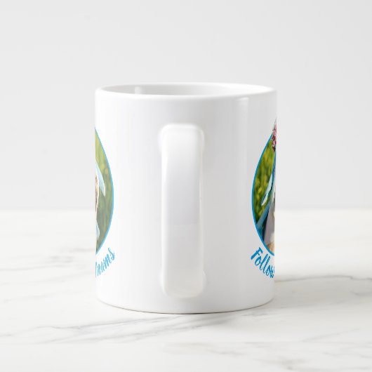 Unicorn Pug Grote Koffiekop (Achterkant)